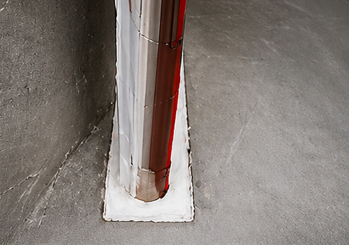 Fire rated joint seal installation